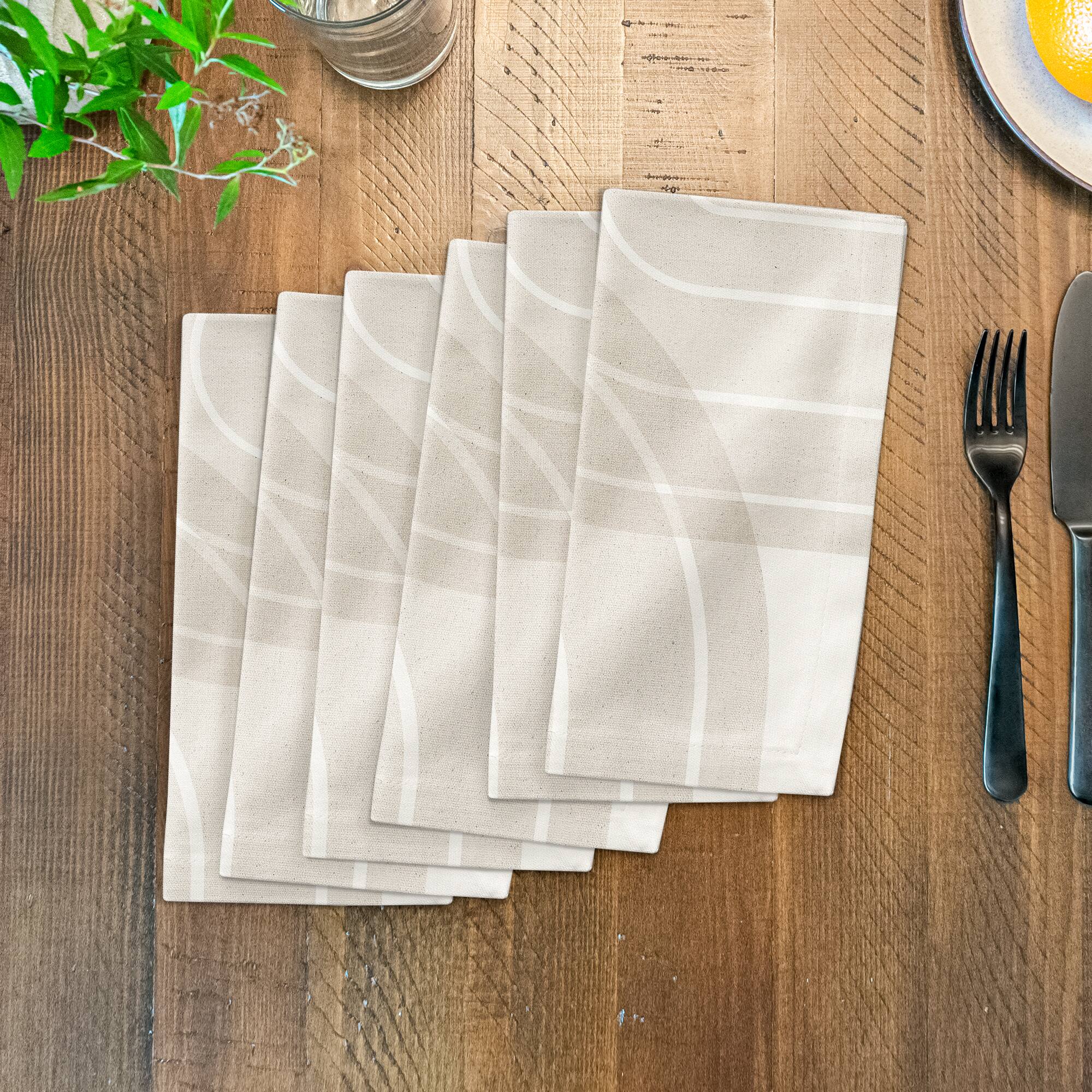 Neutral Rainbow 10" x 10" Cotton Twill Napkin